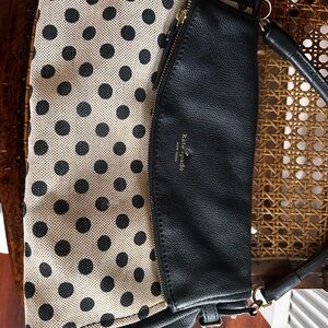 Kate Spade Black and White Polka Dot Shoulder Bag